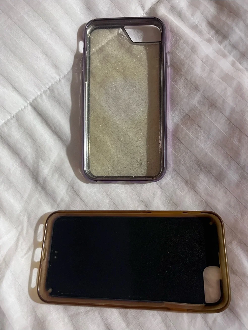 Rose Gold Glitter Phone Case and Pink Beach Phone Case - Unbranded